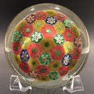 Early 1930s Chinese Art Glass Paperweight Patterned Complex Millefiori