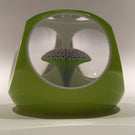 Vintage Saint Louis Art Glass Paperweight Double Overlay Millefiori Mushroom