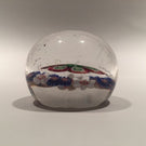 Miniature Antique Clichy Art Glass Paperweight Complex Concentric Millefiori