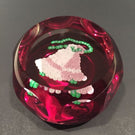 Vintage Perthshire Art Glass Paperweight Millefiori Christmas Bells C. 1977