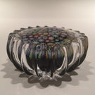Peter Mcdougall Scalloped Art Glass Paperweight Close Packed Millefiori