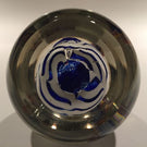 Antique Bohemian Art Glass Paperweight Sulphide Lion With Ice Pick Trumpets