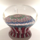 Rare Clichy Art Glass Paperweight Complex Close Packed Millefiori Piedouche