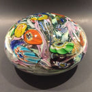 Huge 7"  Murano Art Glass Paperweight Doorstop Tutti Frutti End Of Day Scramble