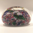 Modern Art Glass Paperweight Unknown Maker Millefiori End Of Day Scramble