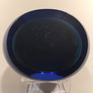 Rare Michael O'keefe Art Glass Paperweight Opalescent Ruffles In Blue