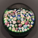 Rare Antique Riedel Art Glass Paperweight Close Packed Complex Millefiori