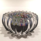 Peter Mcdougall Scalloped Art Glass Paperweight Close Packed Millefiori