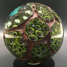 Huge Signed Due Vetro Art Glass Electroformed Marble Paperweight Sculpture