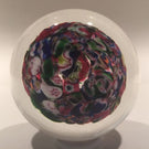 Modern Art Glass Paperweight Unknown Maker Millefiori End Of Day Scramble