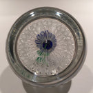 Large Paul Ysart Art Glass Paperweight Lampworked Flower in Stave Basket
