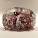 Antique New England Glass Co. Art Glass Paperweight Millefiori scramble