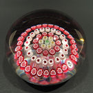 Vintage Baccarat Art Glass Paperweight Concentric Complex Millefiori B1987
