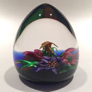 Rare Caithness Allan Scott Art Glass Paperweight 3D lamp work "Country Posy"