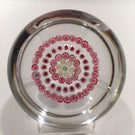 Vintage Baccarat Art Glass Paperweight Concentric Complex Millefiori B1987