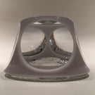 Vintage Baccarat Art Glass Paperweight Robert E Lee large Sulphide Gray Overlay