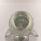 Signed Roger Vines MSH Ash Art Glass Paperweight Purple Iridescent Egg