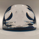 Vintage Cristal D’Albert Faceted Art Glass Paperweight Gustaf VI Adolf Sulphide