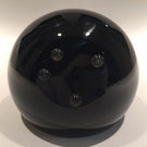 Huge Signed Paul Harrie Art Glass Paperweight Rainbow "Saturn Series"
