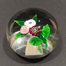 Rare Antique Clichy Art Glass Paperweight Lampworked Millefiori Nosegay Bouquet