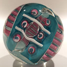 Signed Schmidt / Rhea Art Glass Paperweight Modern Design c.1987