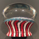 Rare Clichy Art Glass Paperweight Complex Close Packed Millefiori Piedouche