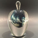 Vintage Josh Simpson Art Glass Paperweight Inhabited Planet Perfume Bottle