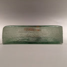 Unusual Vintage Slag Glass Frit Koi Fish Art Glass Paperweight Block