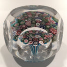 Rare Antique Clichy Art Glass Paperweight Close Packed Millefiori Mushroom