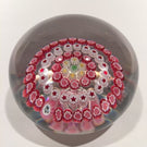 Vintage Baccarat Art Glass Paperweight Concentric Complex Millefiori B1987