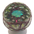 Huge Signed Due Vetro Art Glass Electroformed Marble Paperweight Sculpture