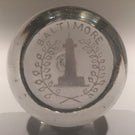 Large Millville Art Glass Frit Paperweight Baltimore Maryland Light House