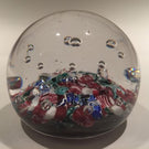 Quality Unknown Antique Art glass paperweight End of Day Harlequin Scramble