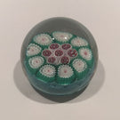 Vintage Murano Miniature Art Glass Paperweight Complex Concentric Millefiori