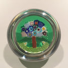 Vintage Murano Miniature Art Glass Paperweight Patterned Millefiori Tree