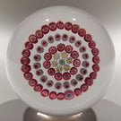 Vintage Baccarat Art Glass Paperweight Concentric Complex Millefiori B1987