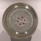 Vintage Murano Art Glass Paperweight Concentric Ruffle Cane Millefiori