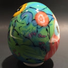 Early Richard Ritter Art Glass Paperweight Murrine & Millefiori Easter Egg