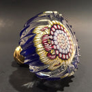 Perthshire Art Glass Paperweight Scalloped Edge Doorknob Concentric Millefiori