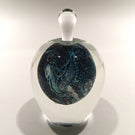 Vintage Josh Simpson Art Glass Paperweight Inhabited Planet Perfume Bottle