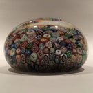 Huge Antique Baccarat Art Glass Paperweight Complex Closepacked Millefiori