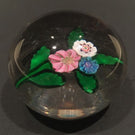 Antique Clichy Art Glass Paperweight Millefiori Lampworked Nosegay Bouquet