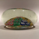 Early 1930s Chinese Art Glass Paperweight Panel Patterned Complex Millefiori
