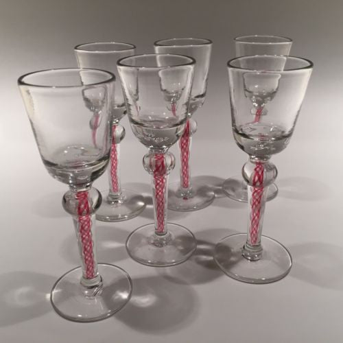 Polish Art Center - Polish Stemmed Crystal Tulip Cordial Glasses - Set of 6