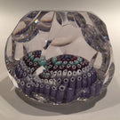 Whitefriars Art Glass Paperweight Concebtric Millefiori & Fancy Facets