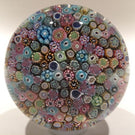Baccarat Art Glass Paperweight Close Pack Millefiori 50+ Zodiac Silhouette Canes