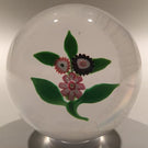 Large Antique Clichy Art Glass Paperweight Complex Millefiori Nosegay Bouquet