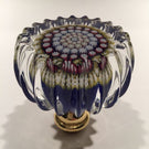 Perthshire Art Glass Paperweight Scalloped Edge Doorknob Concentric Millefiori