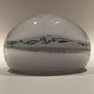 Rare Antique Albert Graeser Art Glass Paperweight Freemasons Floral White Plaque