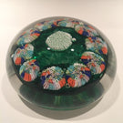 Huge Murano Art Glass Paperweight Complex Millefiori Daisy Canes